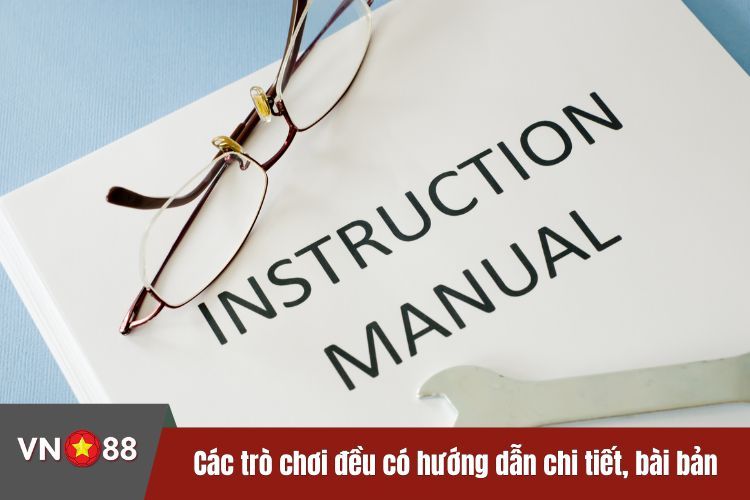 Các trò chơi đều có hướng dẫn chi tiết, bài bản