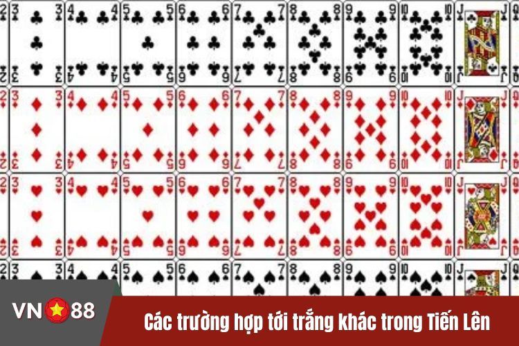 Các trường hợp tới trắng khác trong Tiến Lên Miền Nam